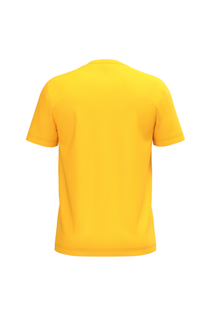 K357 - Camiseta manga corta y cuello de pico - Yellow - trasera