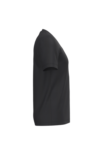 K357 - Camiseta manga corta y cuello de pico - Black - lateral