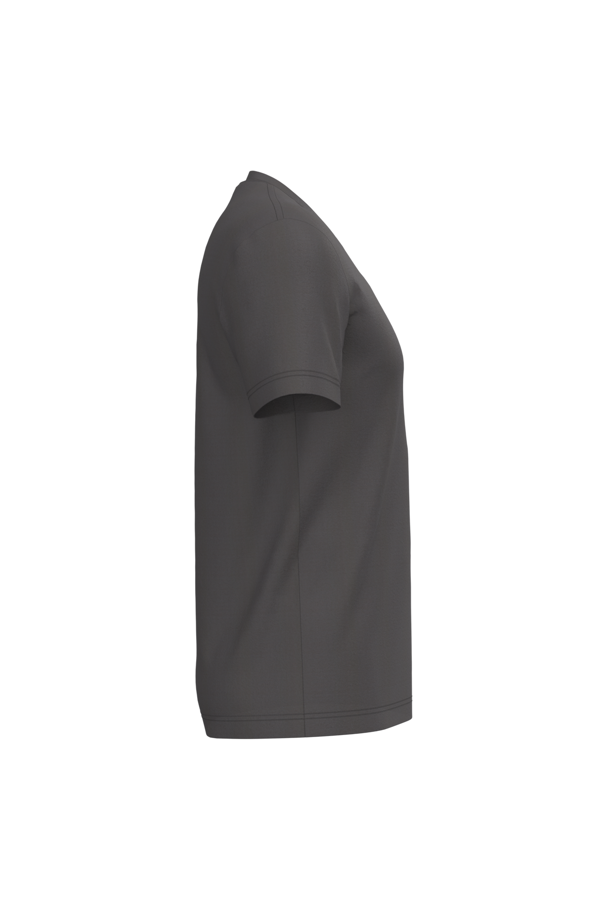 K357 - Camiseta manga corta y cuello de pico - Dark Grey - lateral