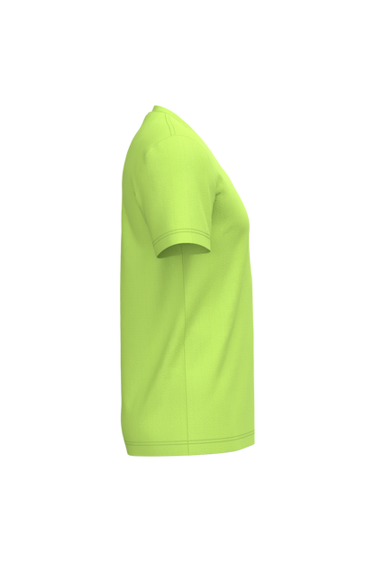 K357 - Camiseta manga corta y cuello de pico - Lime - lateral