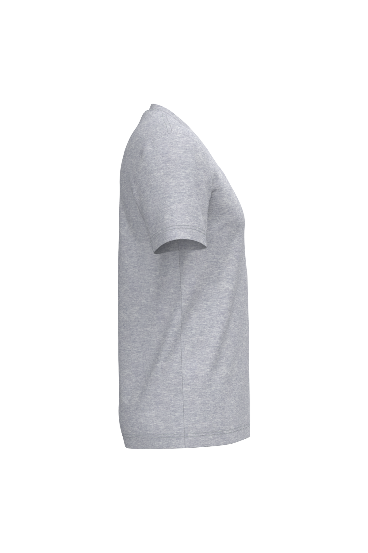 K357 - Camiseta manga corta y cuello de pico - Oxford Grey - lateral