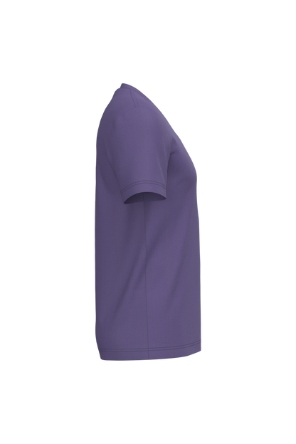K357 - Camiseta manga corta y cuello de pico - Purple - lateral