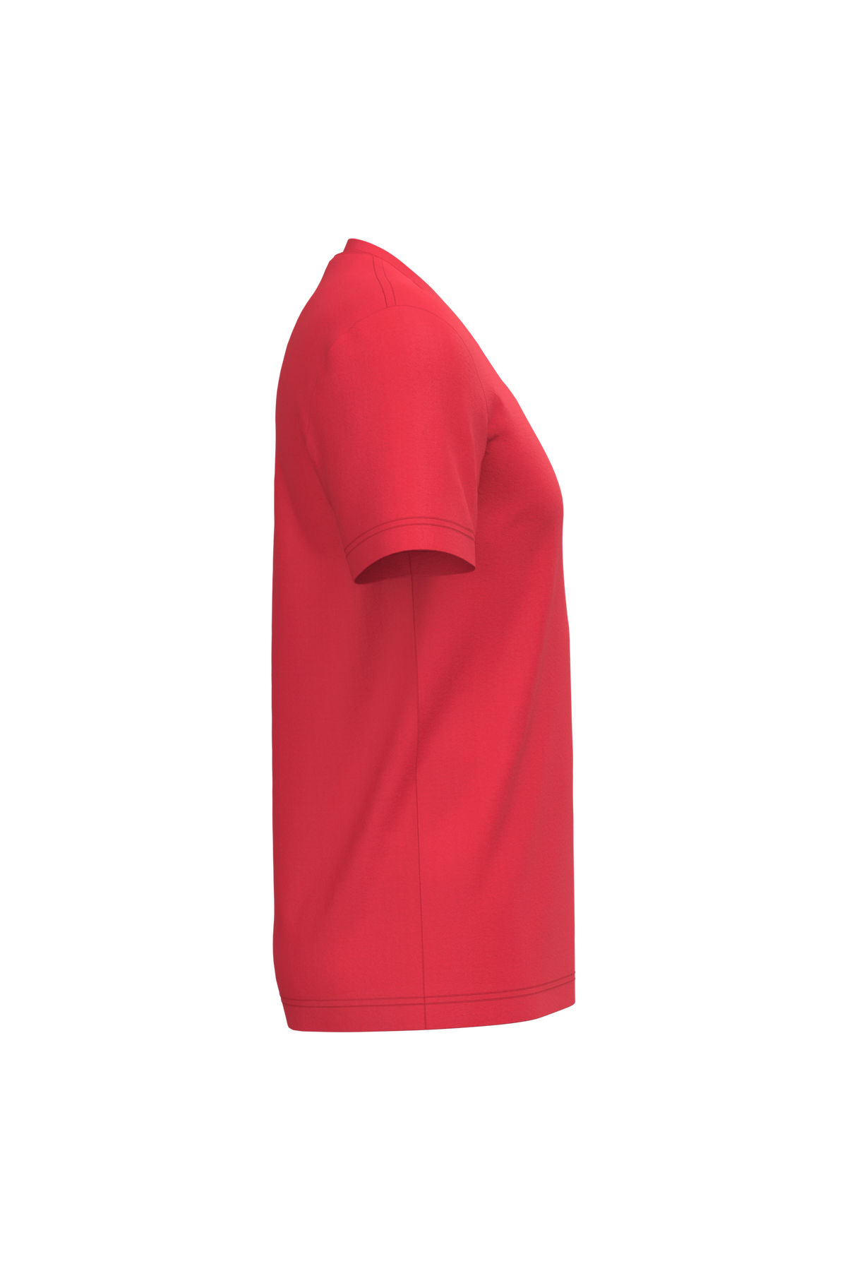 K357 - Camiseta manga corta y cuello de pico - Red - lateral