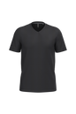 K357 - Camiseta manga corta y cuello de pico - Black - frontal