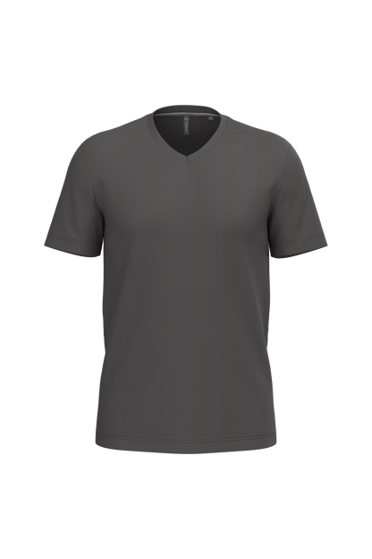 K357 - Camiseta manga corta y cuello de pico - Dark Grey - frontal