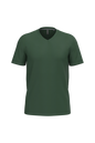 K357 - Camiseta manga corta y cuello de pico - Forest Green - frontal