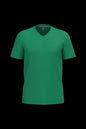 K357 - Camiseta manga corta y cuello de pico - Kelly Green - frontal