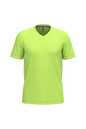 K357 - Camiseta manga corta y cuello de pico - Lime - frontal
