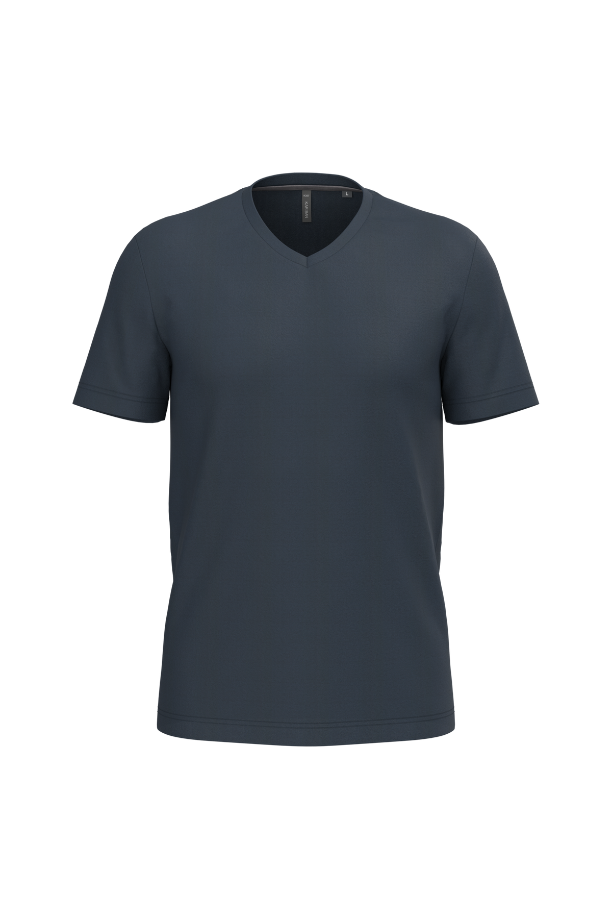 K357 - Camiseta manga corta y cuello de pico - Navy - frontal