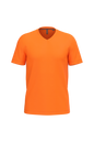 K357 - Camiseta manga corta y cuello de pico - Orange - frontal