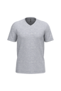 K357 - Camiseta manga corta y cuello de pico - Oxford Grey - frontal
