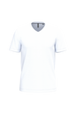 K357 - Camiseta manga corta y cuello de pico - White - frontal
