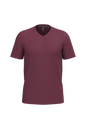 K357 - Camiseta manga corta y cuello de pico - Wine - frontal