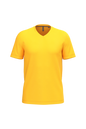 K357 - Camiseta manga corta y cuello de pico - Yellow - frontal