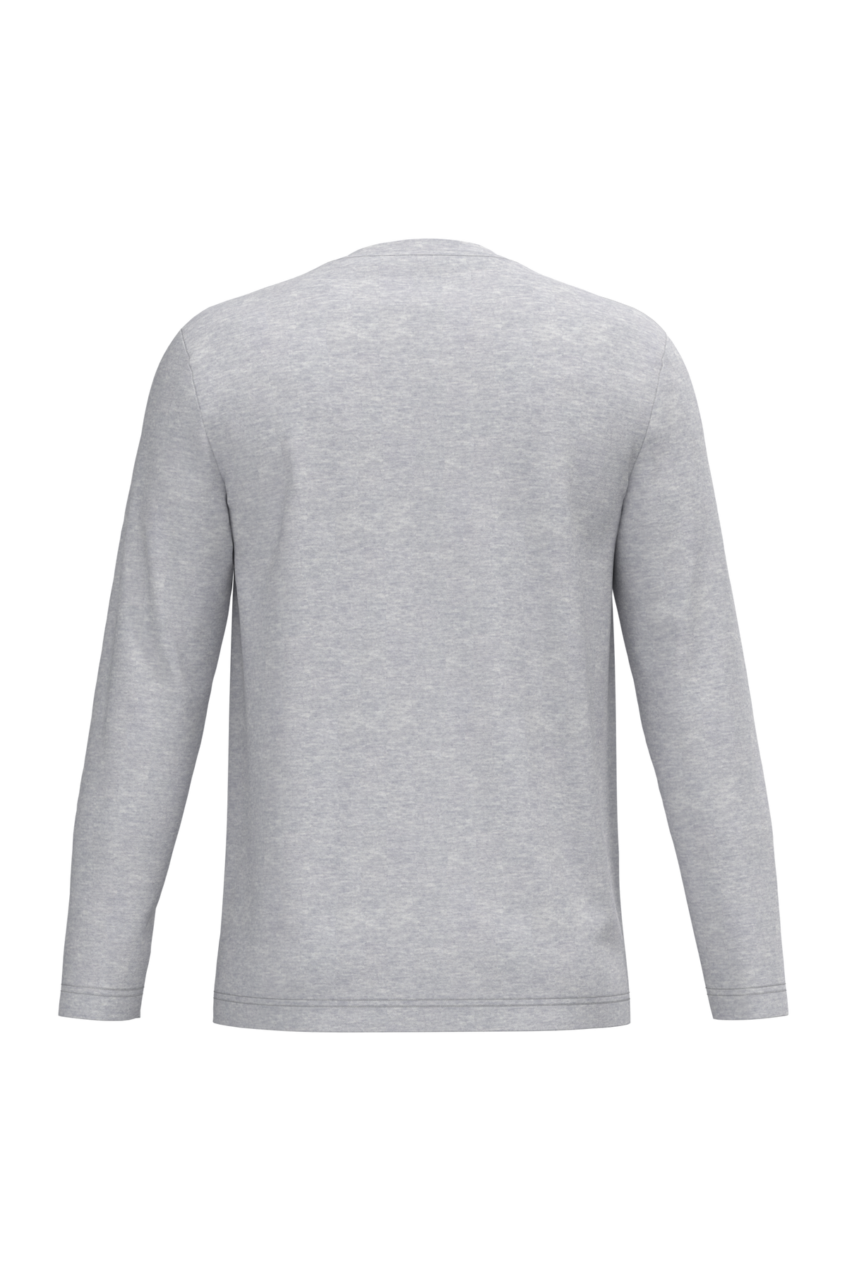 K359 - Camiseta maga larga y cuello redondo hombre - Ash Heather - trasera