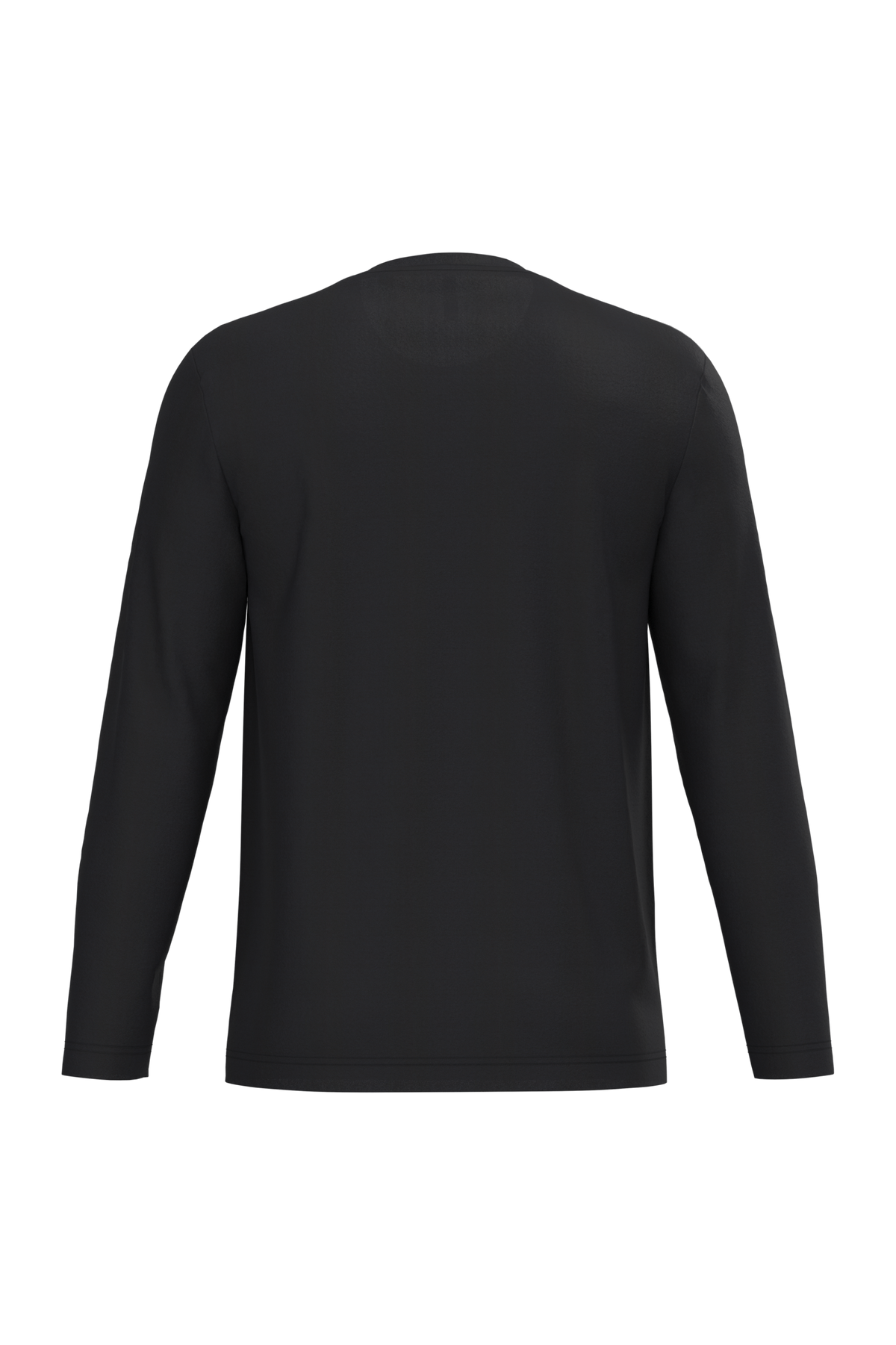 K359 - Camiseta maga larga y cuello redondo hombre - Black - trasera