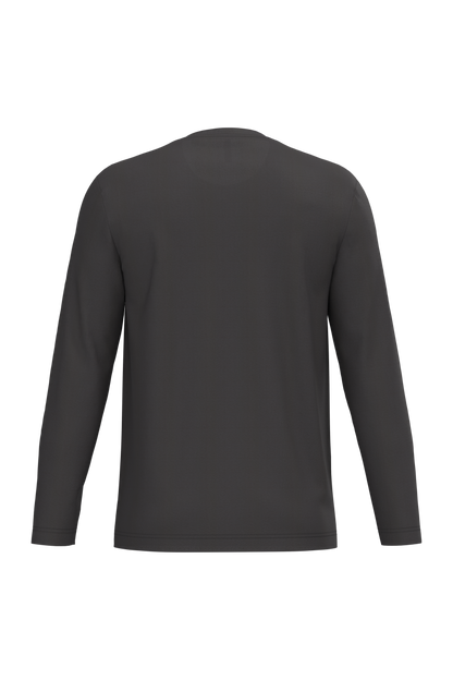K359 - Camiseta maga larga y cuello redondo hombre - Dark Grey - trasera