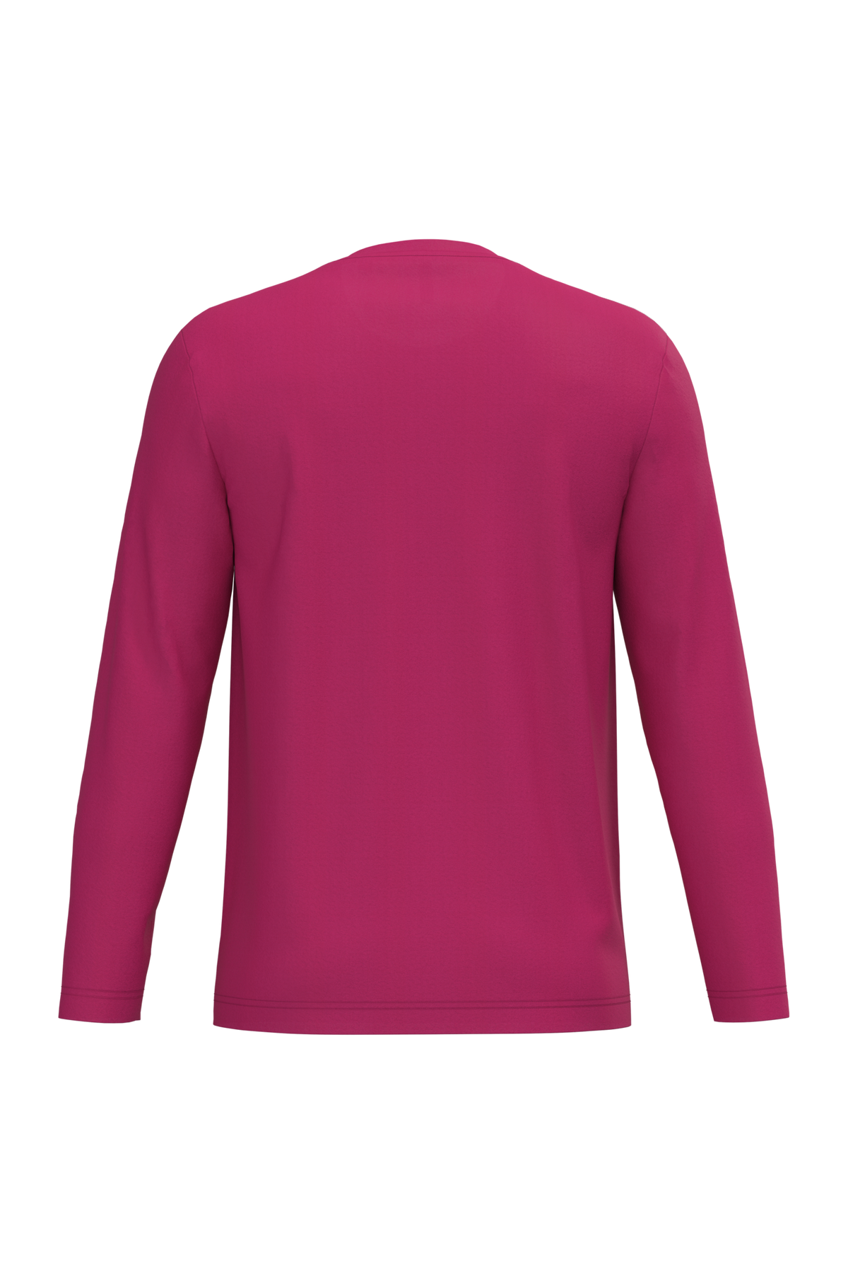 K359 - Camiseta maga larga y cuello redondo hombre - Fuchsia - trasera