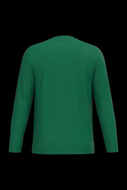 K359 - Camiseta maga larga y cuello redondo hombre - Kelly Green - trasera