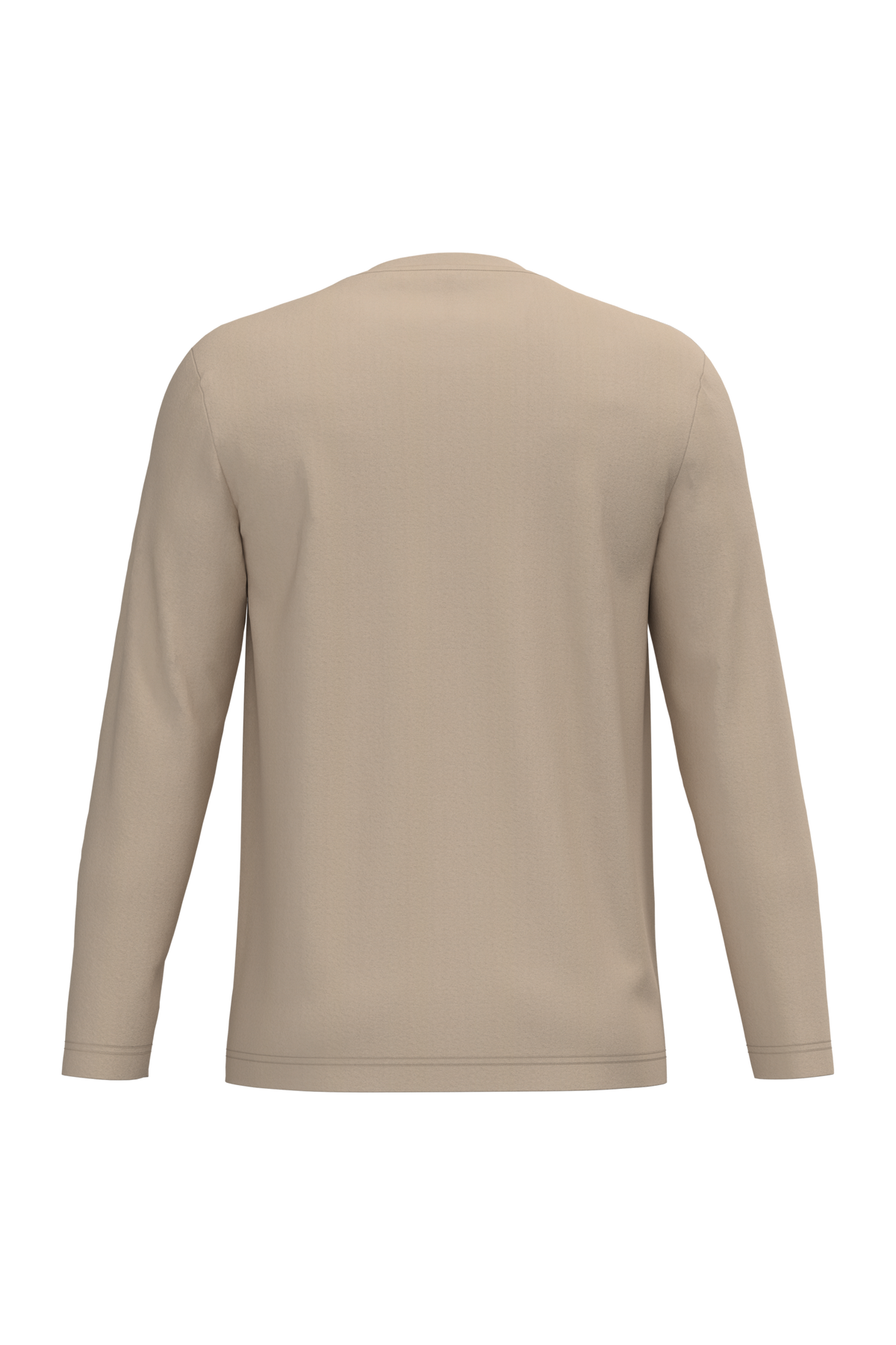 K359 - Camiseta maga larga y cuello redondo hombre - Light Sand - trasera