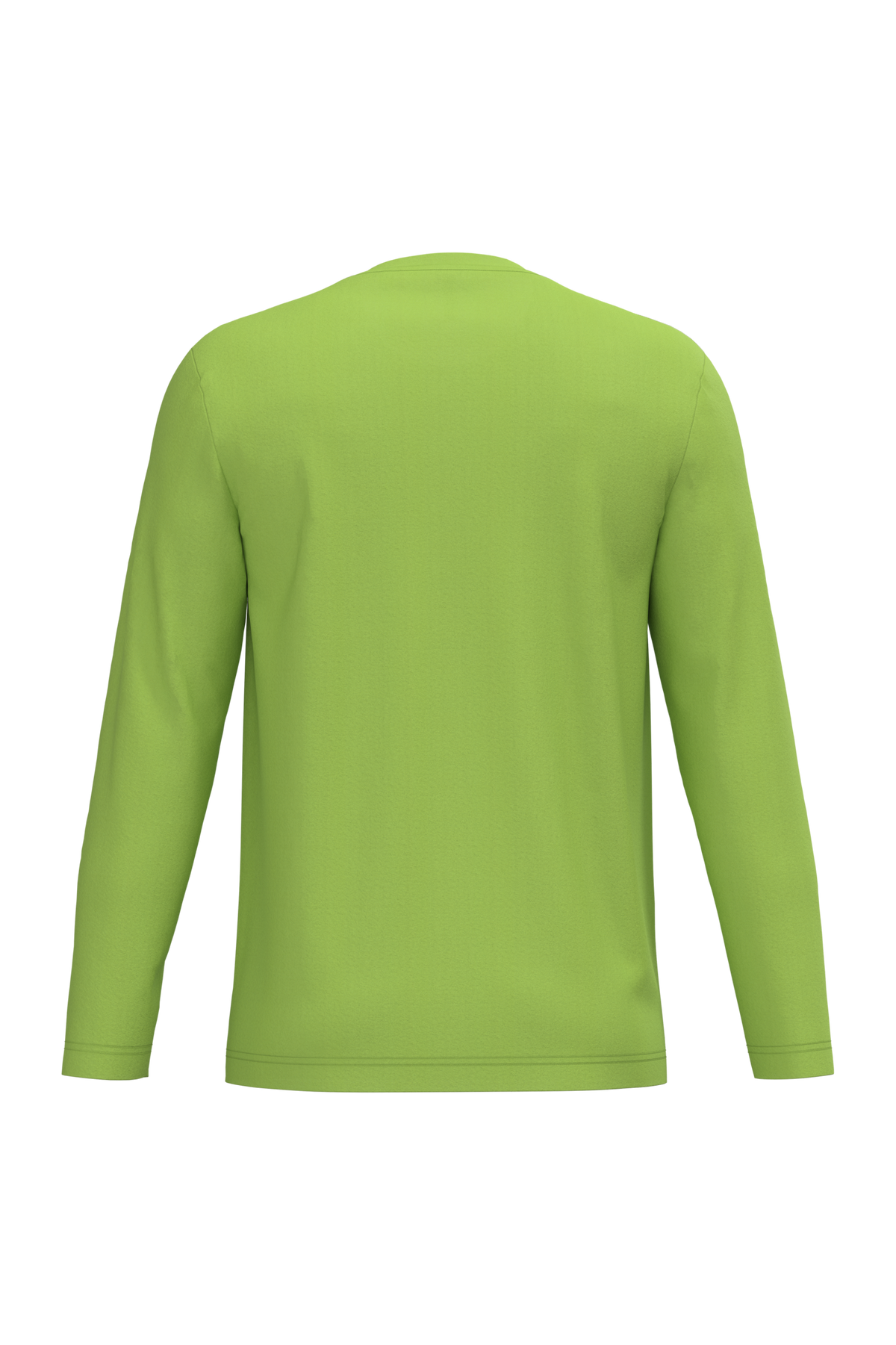 K359 - Camiseta maga larga y cuello redondo hombre - Lime - trasera
