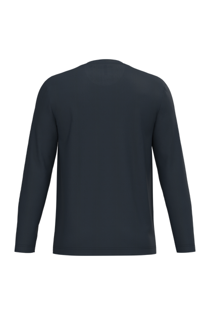 K359 - Camiseta maga larga y cuello redondo hombre - Navy - trasera