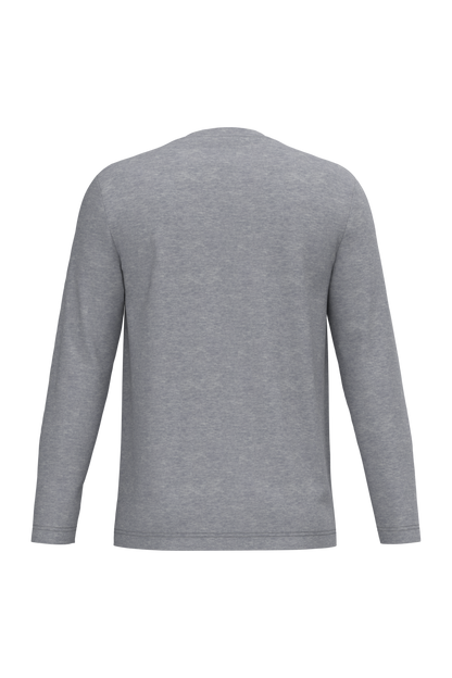 K359 - Camiseta maga larga y cuello redondo hombre - Oxford Grey - trasera