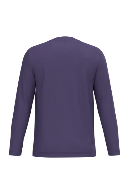 K359 - Camiseta maga larga y cuello redondo hombre - Purple - trasera