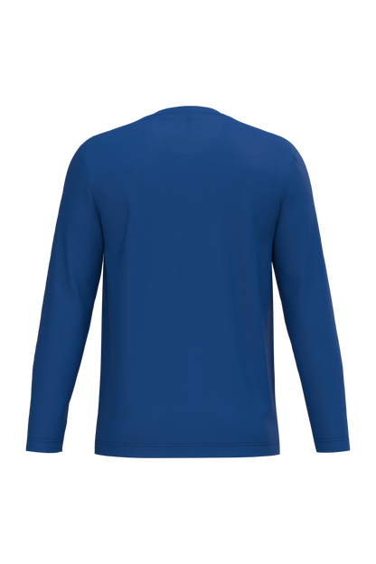 K359 - Camiseta maga larga y cuello redondo hombre - Royal Blue - trasera