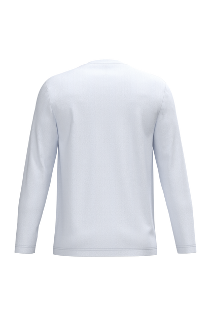 K359 - Camiseta maga larga y cuello redondo hombre - White - trasera