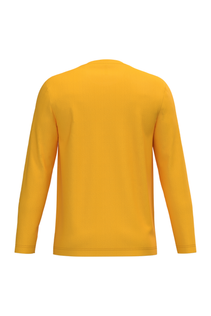 K359 - Camiseta maga larga y cuello redondo hombre - Yellow - trasera