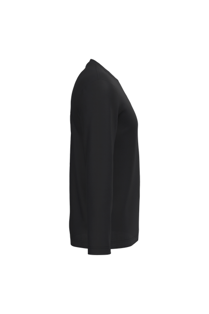 K359 - Camiseta maga larga y cuello redondo hombre - Black - lateral