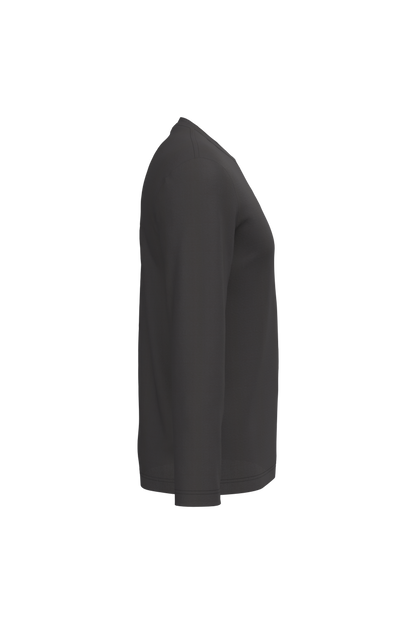 K359 - Camiseta maga larga y cuello redondo hombre - Dark Grey - lateral