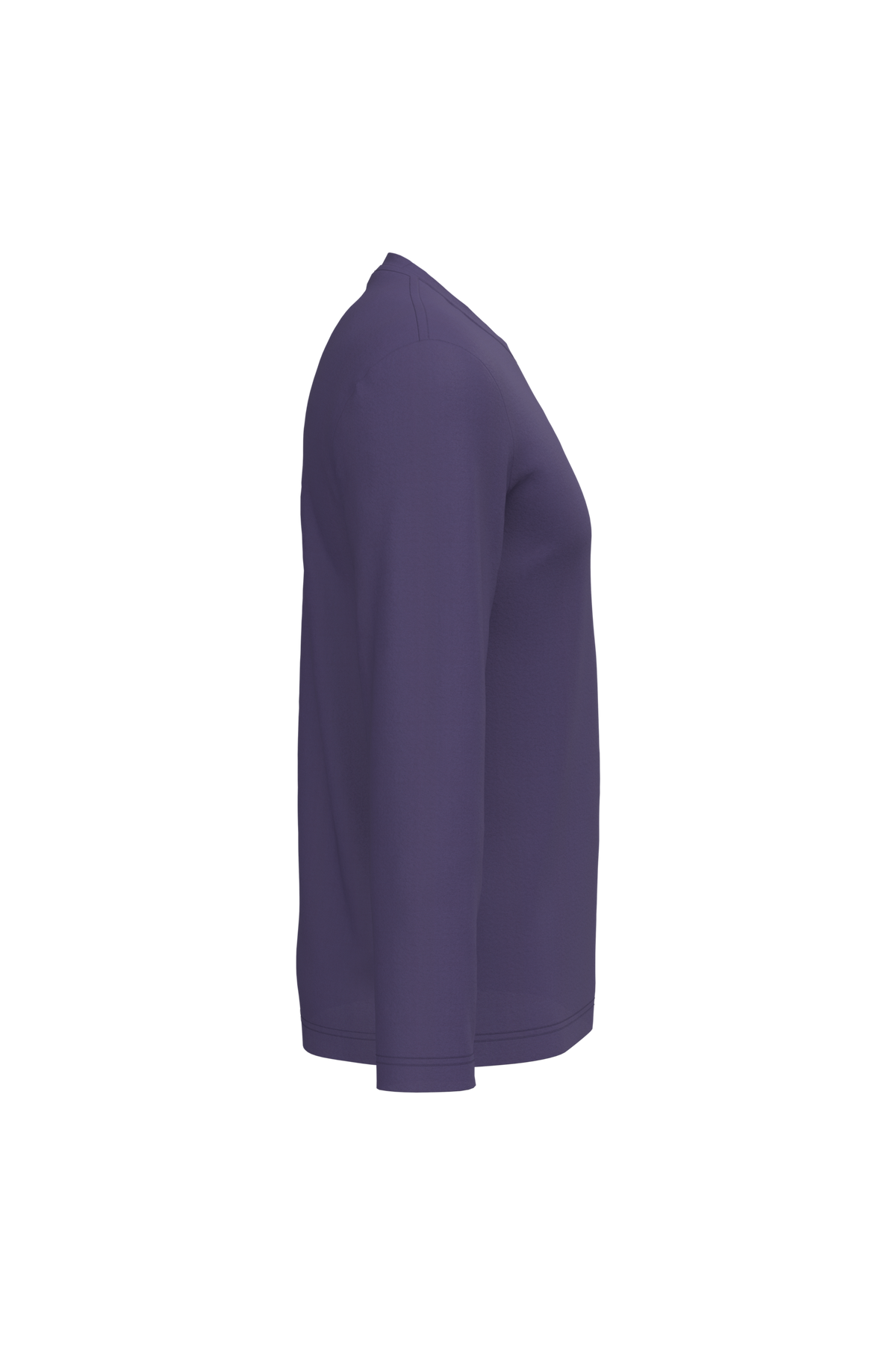 K359 - Camiseta maga larga y cuello redondo hombre - Purple - lateral