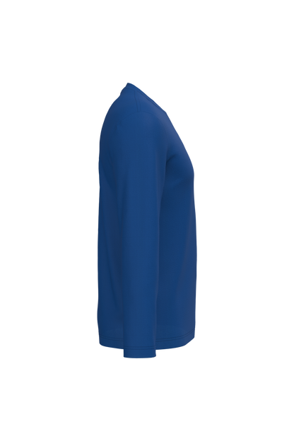 K359 - Camiseta maga larga y cuello redondo hombre - Royal Blue - lateral