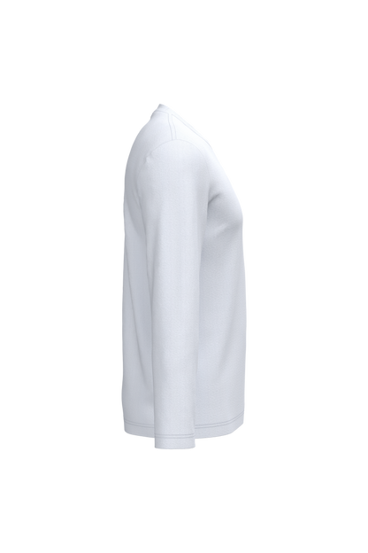 K359 - Camiseta maga larga y cuello redondo hombre - White - lateral