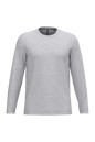 K359 - Camiseta maga larga y cuello redondo hombre - Ash Heather - frontal