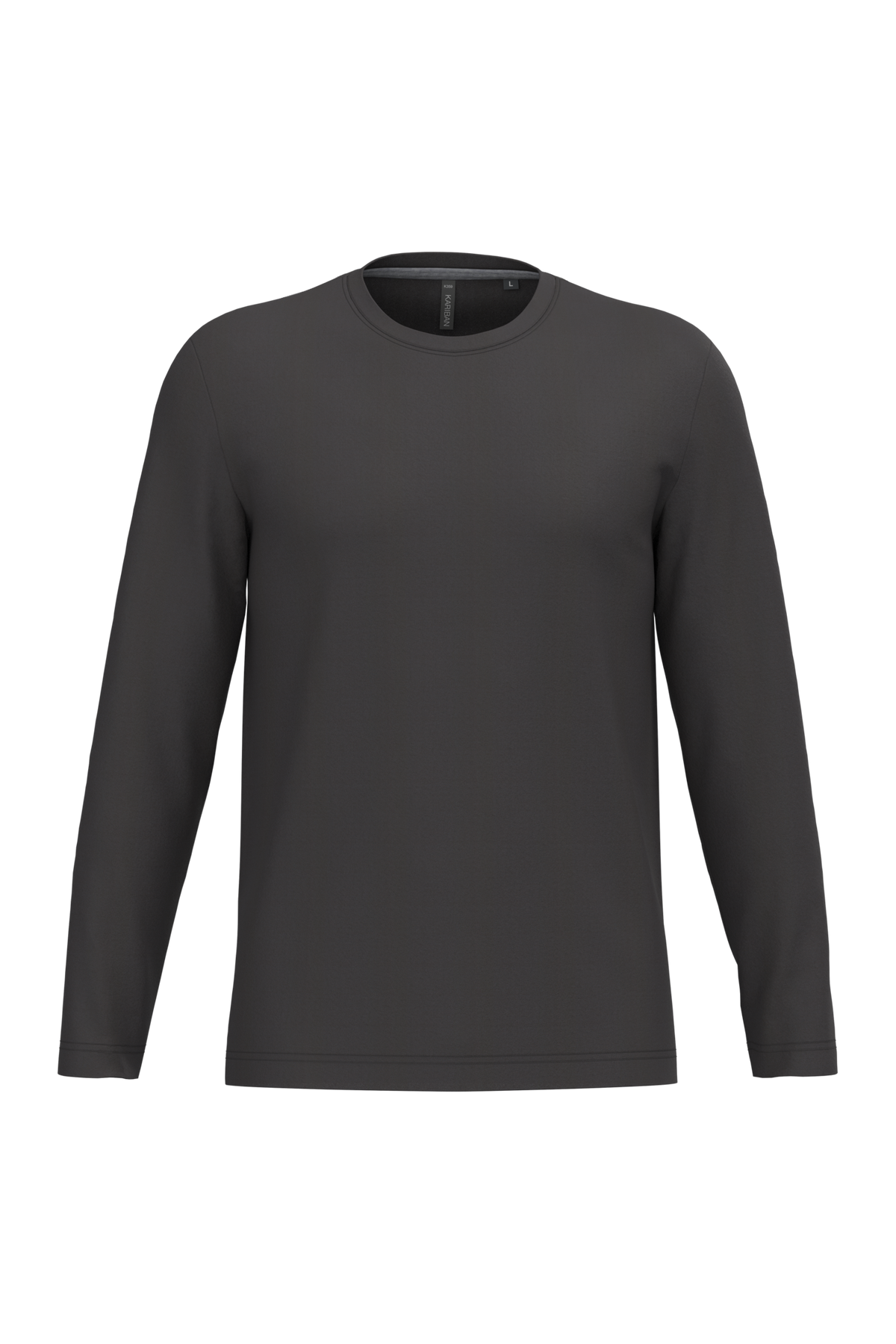 K359 - Camiseta maga larga y cuello redondo hombre - Dark Grey - frontal