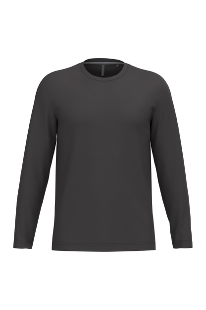 K359 - Camiseta maga larga y cuello redondo hombre - Dark Grey - frontal