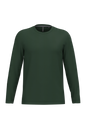 K359 - Camiseta maga larga y cuello redondo hombre - Forest Green - frontal