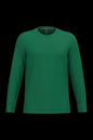 K359 - Camiseta maga larga y cuello redondo hombre - Kelly Green - frontal