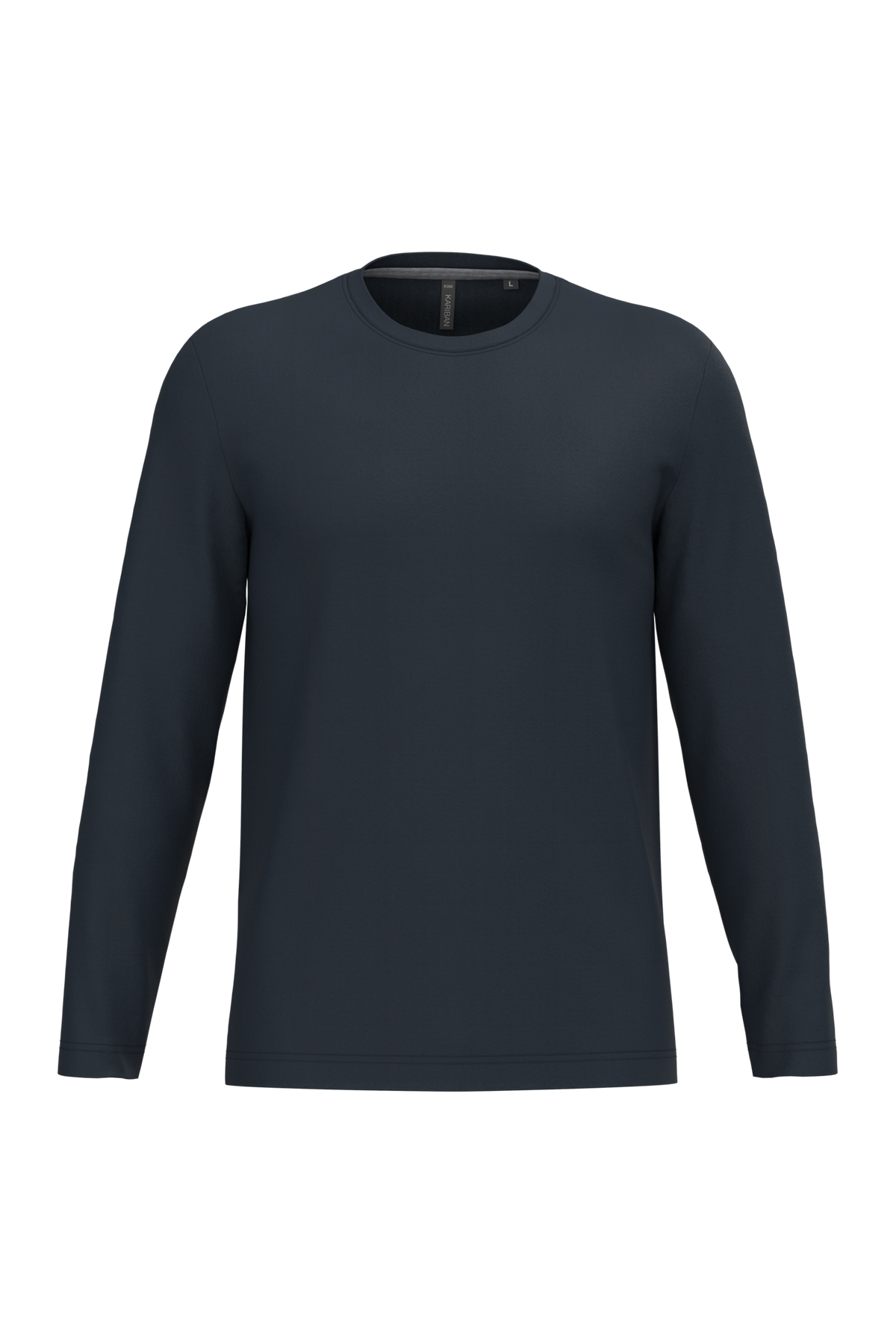 K359 - Camiseta maga larga y cuello redondo hombre - Navy - frontal