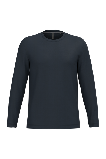 K359 - Camiseta maga larga y cuello redondo hombre - Navy - frontal
