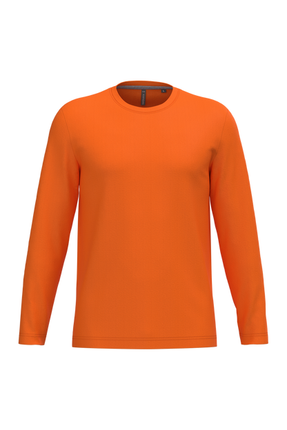 K359 - Camiseta maga larga y cuello redondo hombre - Orange - frontal