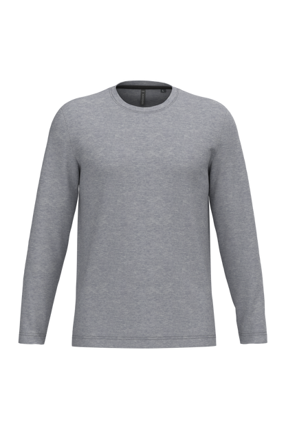 K359 - Camiseta maga larga y cuello redondo hombre - Oxford Grey - frontal