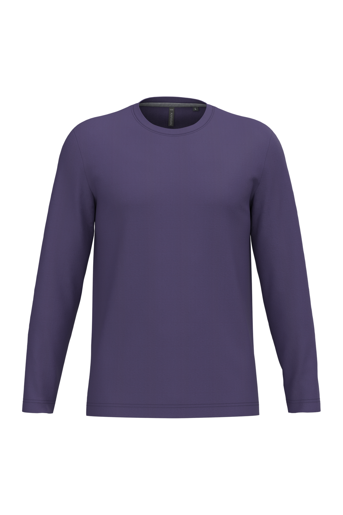 K359 - Camiseta maga larga y cuello redondo hombre - Purple - frontal