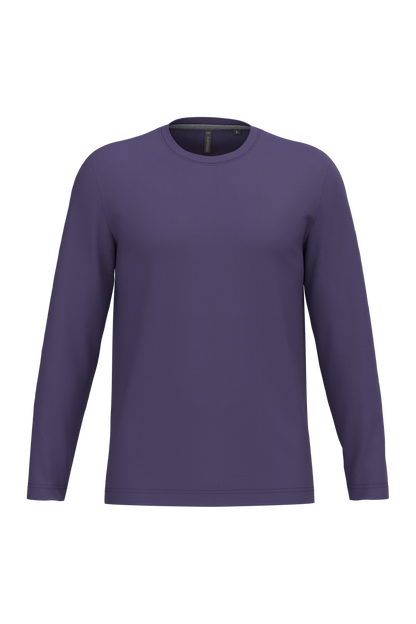 K359 - Camiseta maga larga y cuello redondo hombre - Purple - frontal