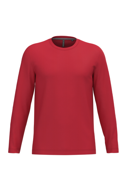 K359 - Camiseta maga larga y cuello redondo hombre - Red - frontal