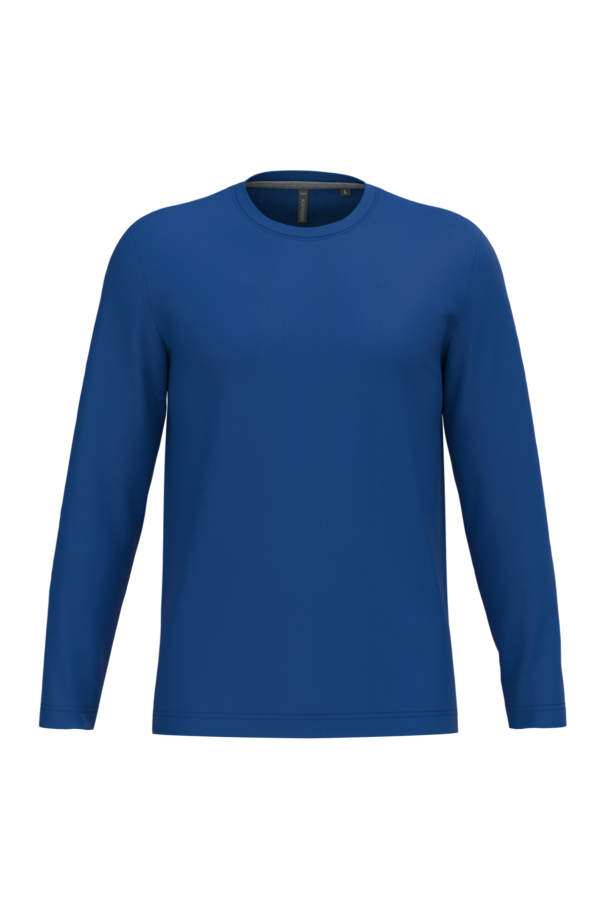 K359 - Camiseta maga larga y cuello redondo hombre - Royal Blue - frontal