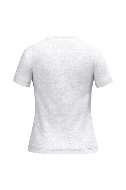 K380 - Camiseta manga corta mujer - Ash Heather - trasera